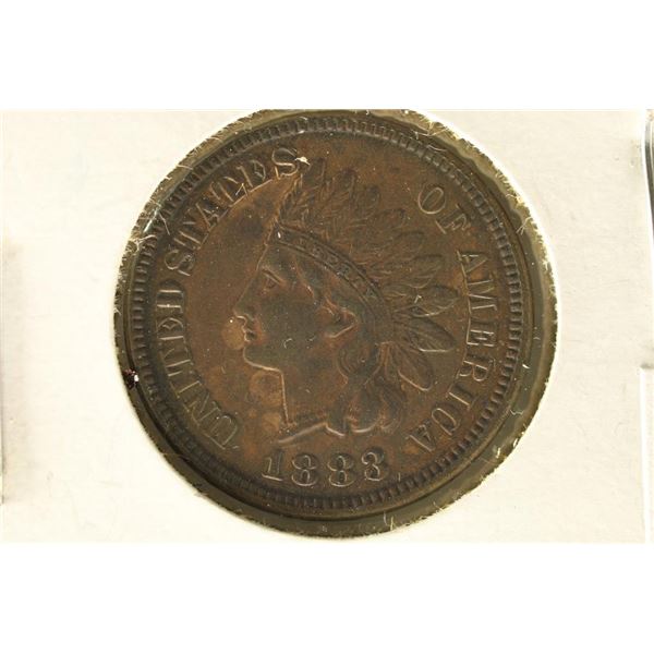 1883 INDIAN HEAD CENT BU SPOTTED