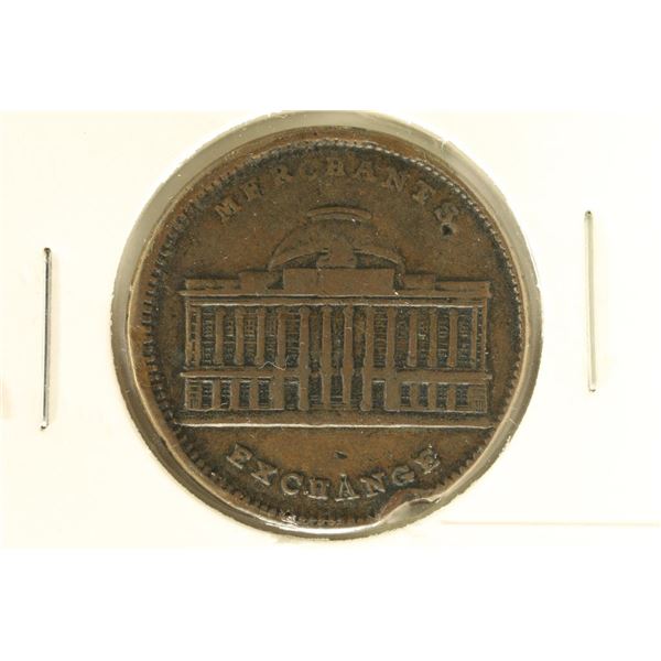 CIVIL WAR STORE TOKEN HT-294 MERCHANTS EXCHANGE