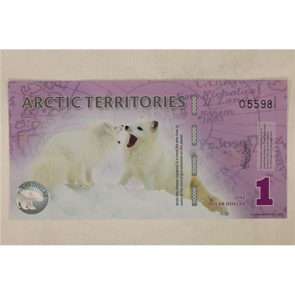 2012 ARCTIC TERRITORIES 1 POLAR DOLLAR CRISP UNC