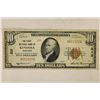 Image 1 : 1929 US $10 NATIONAL CURRENCY "KENOSHA" WITH LOW