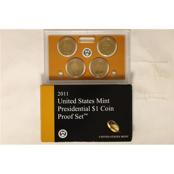 2011 US PRESIDENTIAL DOLLAR PF SET WITH BOX