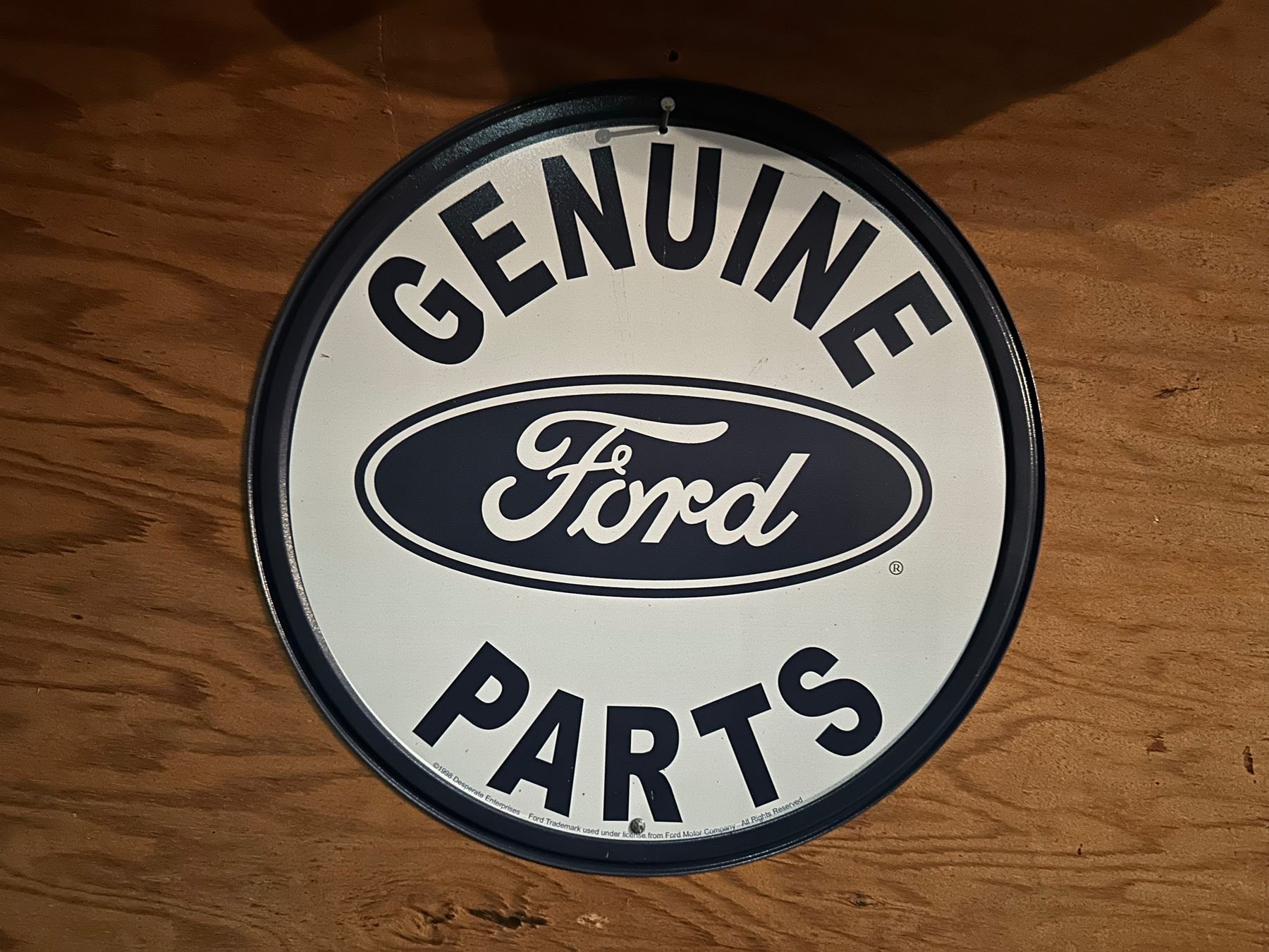 Ford Signs Lettering PAIR OF METAL FORD SIGNS - Cornerbids