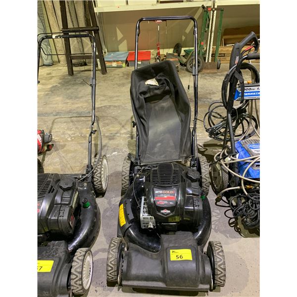 *MAY BE MISSING PARTS OR REQUIRE REPAIR* MTD GOLD FRONT WHEEL DRIVE LAWN MOWER WITH BRIGGS AND