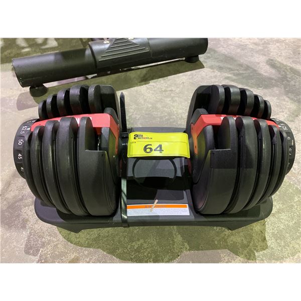 ADJUSTABLE DUMBBELL, FROM 5-50LBS