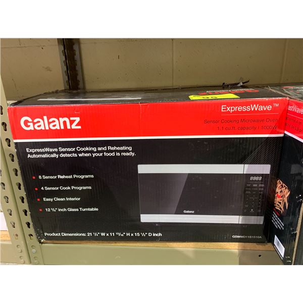 GALANZ EXPRESS WAVE 1.1 CUBIC FOOT STAINLESS STEEL MICROWAVE