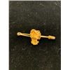 Image 1 : 14K BROOCH SET WITH GOLD NUGGET (8.9G)