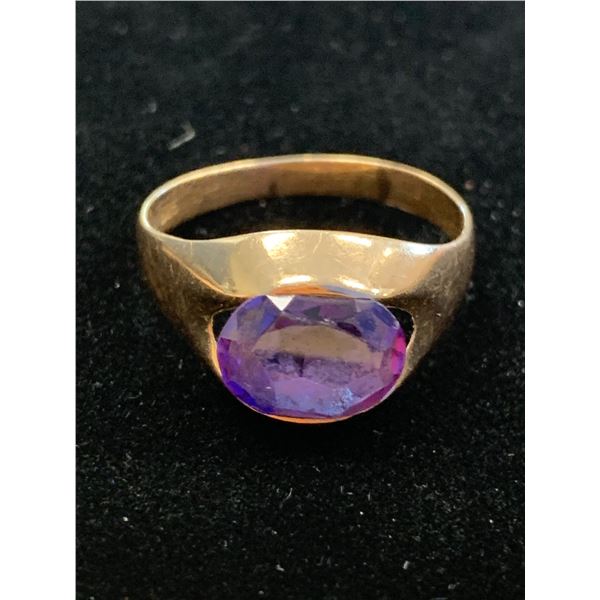 14K LADIES RING SET WITH AMETHYST