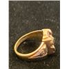 Image 2 : 10K LADIES RING SET WITH RED STONE (5.1G)