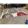 Image 2 : SEGMA MONACO FLORAL PATTERNED AREA RUG 10'10"X7'11"