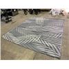 Image 1 : LANART PATTERNED INDOOR/OUTDOOR AREA RUG 9'6"X7'10"