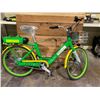 Image 2 : LIME GREEN & YELLOW E-BIKE WITH BATTERY, KEY & CHARGER