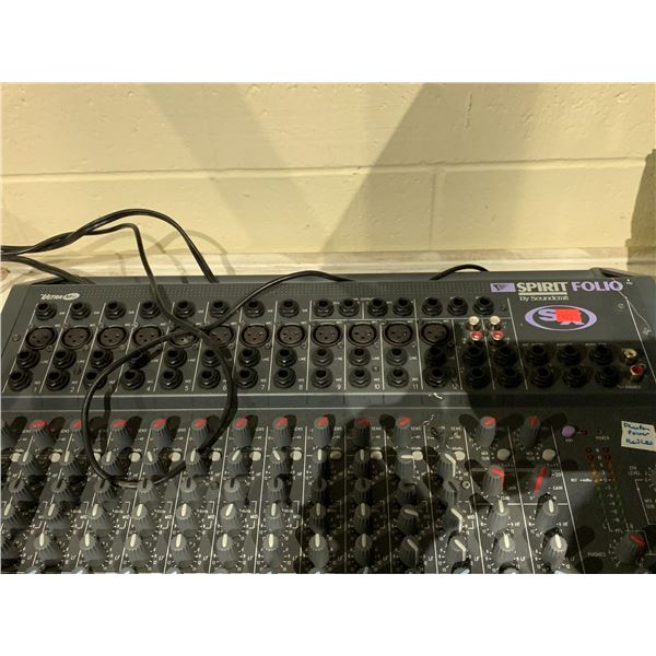 SPIRIT FOLIO SX 20-INPUT MIC-LINE MIXER - Able Auctions