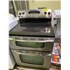 Image 1 : MAYTAG STAINLESS STEEL ELECTRIC RANGE STOVE WITH 2 OVENS