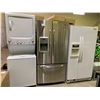 Image 1 : *FOR PARTS OR REPAIR* STAINLESS STEEL FRENCH DOOR MAYTAG FRIDGE WITH ICE AND WATER, KITCHENAID SIDE