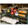 Image 1 : SHELF OF SIDE CLAMPS, FITTINGS, PLUMBING, 10" SPIRAL NAILS TILES AND MORE