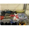 Image 2 : ASSORTED TOOLS; GRINDER, GRINDER BLADES, SAW, PRUNERS AND MORE