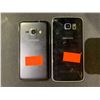 Image 2 : LOT OF 2 SAMSUNG GALAXY CELL PHONES- NO POWER CORDS, SCREEN DAMAGE ON ONE WIPED AND WORKING ORDER PH