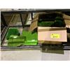 Image 1 : BOX OF ASSORTED SIZED ARTIFICIAL GRASS