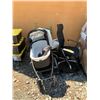 Image 1 : 2 ROLLING OFFICE CHAIRS & STROLLER