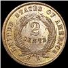 Image 2 : 1864 Lg Motto Two Cent Piece CLOSELY UNCIRCULATED