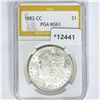 1882-CC Morgan Silver Dollar PGA MS63