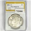 Image 1 : 1883-CC Morgan Silver Dollar PGA MS65 PL