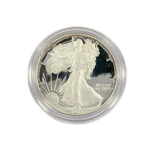 1986-S American 1oz Silver Eagle Proof