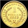 Image 2 : 1853 Rare Gold Dollar UNCIRCULATED