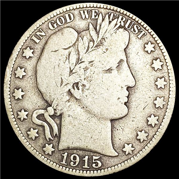 1915-S Barber Half Dollar NICELY CIRCULATED