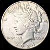 1924-S Silver Peace Dollar ABOUT UNCIRCULATED