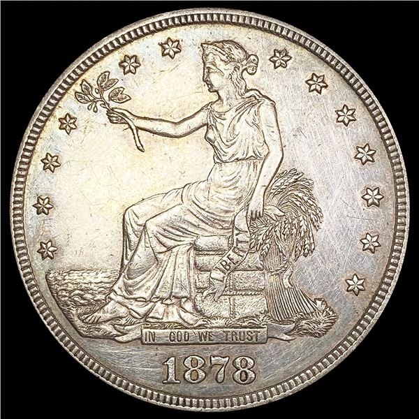 1878-S Silver Trade Dollar CLOSELY UNCIRCULATED