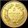 Image 2 : 1854 $3 Gold Piece LIGHTLY CIRCULATED