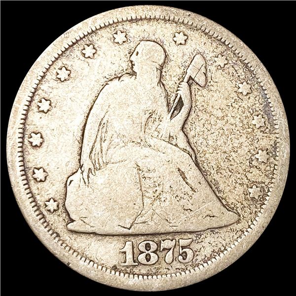 1875-S Twenty Cent Piece NICELY CIRCULATED