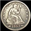 1853 Arws & Rays Seated Liberty Quarter NICELY