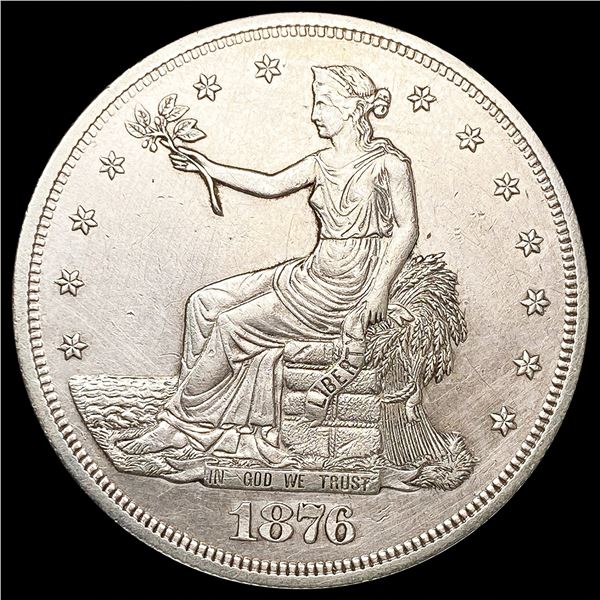 1876-S Silver Trade Dollar CLOSELY UNCIRCULATED