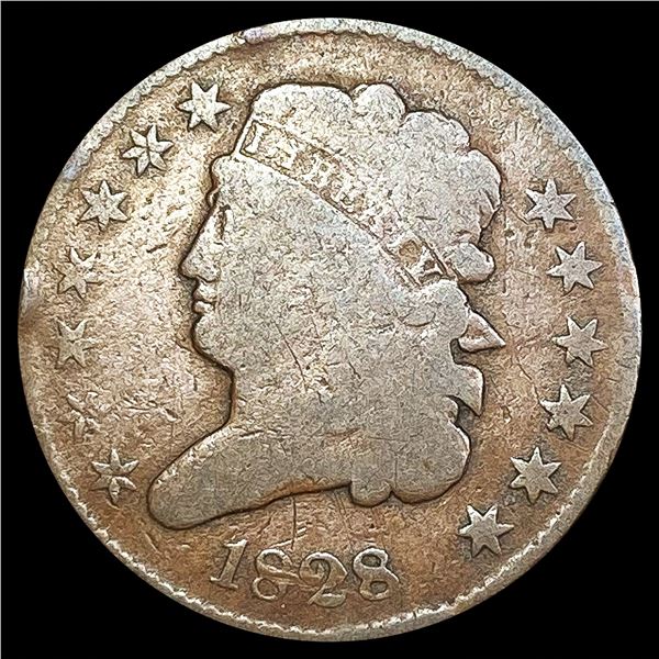 1828 13 Stars Classic Head Half Cent NICELY