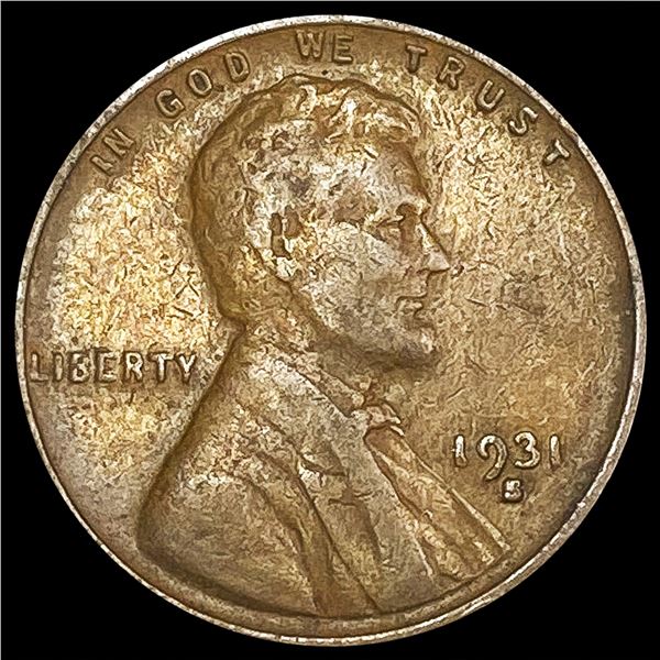 1931-S Wheat Cent LIGHTLY CIRCULATED