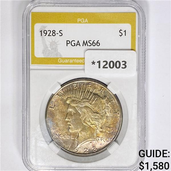 1928-S Silver Peace Dollar PGA MS66