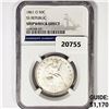 Image 1 : 1861-O Seated Lib. 50C NGC Shipwreck SS Rep Bx