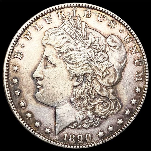 1890-CC Morgan Silver Dollar NEARLY UNCIRCULATED