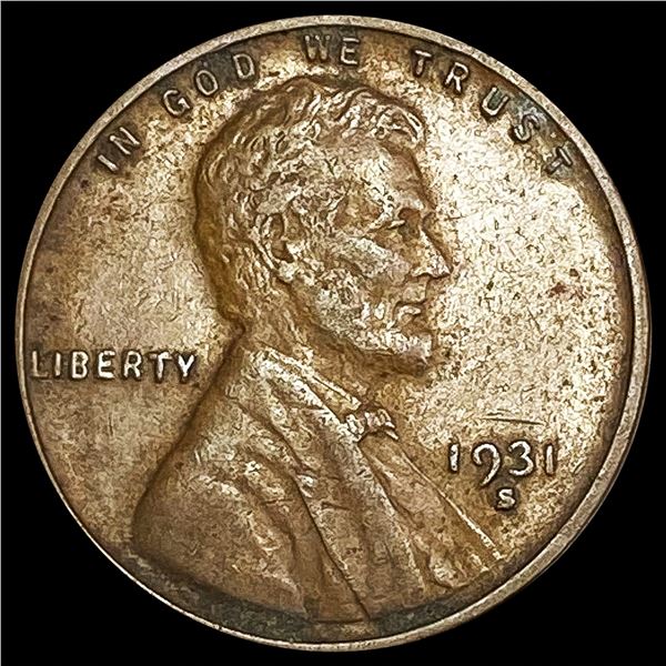 1931-S Wheat Cent LIGHTLY CIRCULATED