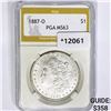 1887-O Morgan Silver Dollar PGA MS63