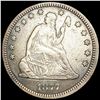 Image 1 : 1877-CC Seated Liberty Quarter ABOUT UNCIRCULATED
