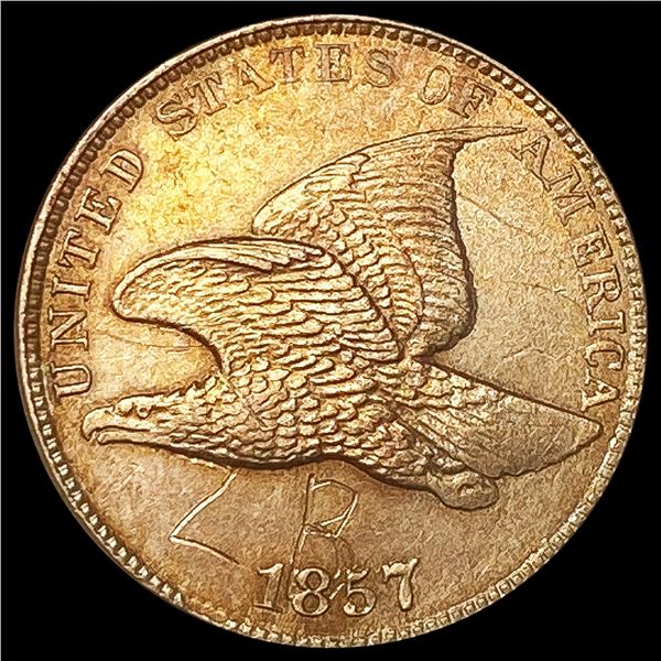 1857 Flying Eagle Cent NEARLY UNCIRCULATED