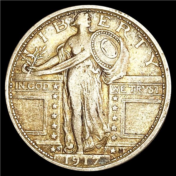 1917-S Standing Liberty Quarter NICELY CIRCULATED