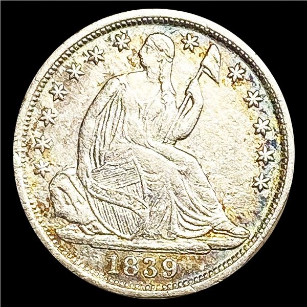 1839-O Seated Liberty Half Dime NEARLY