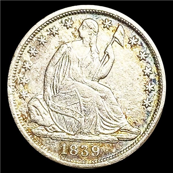 1839-O Seated Liberty Half Dime NEARLY