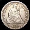 Image 1 : 1877-CC Seated Liberty Quarter NICELY CIRCULATED