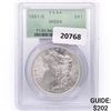 1881-S Morgan Silver Dollar PCGS MS64