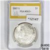 1887-S Morgan Silver Dollar PGA MS63+